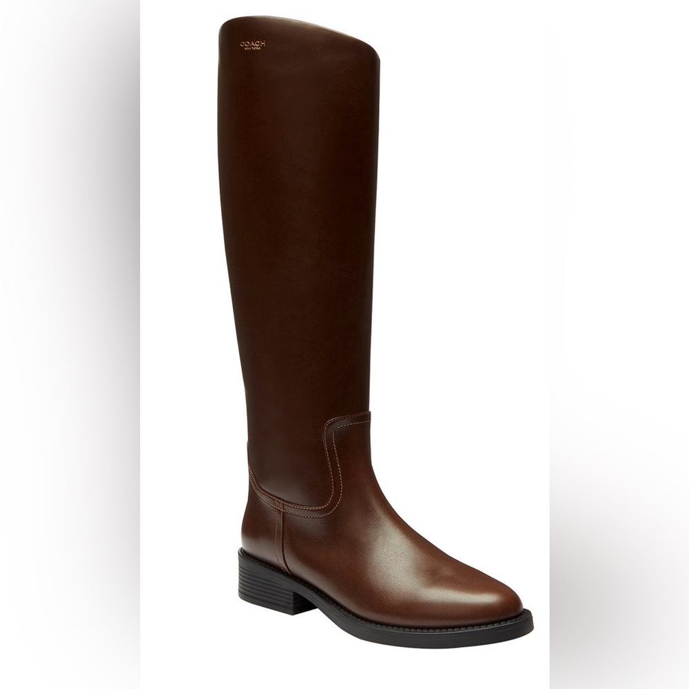 COACH Brown Leather Knee-High Boots
Women's Park Tall Round Toe Boots - Picture 2 of 15